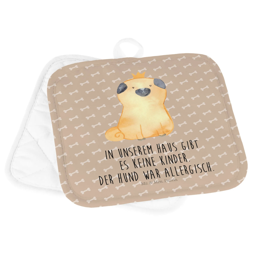 2er Set Topflappen  Mops Krone Topflappen, Topfhandschuhe, Topflappen Set, Topfuntersetzer, 2er Set Topflappen, topfhalter, Topflappen 2er Set, Topflappenset, Hunderasse, Hundebesitzer, Sprüche, Hundemotiv, Haustier, Tierliebhaber, Hund, Hausregel, Hundebesitzer. Spruch, Mops, Lustig, Allergisch, Kinderlos