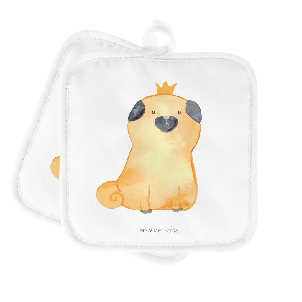 2er Set Topflappen  Mops Krone Topflappen, Topfhandschuhe, Topflappen Set, Topfuntersetzer, 2er Set Topflappen, topfhalter, Topflappen 2er Set, Topflappenset, Hunderasse, Hundebesitzer, Sprüche, Hundemotiv, Haustier, Tierliebhaber, Hund, Hausregel, Hundebesitzer. Spruch, Mops, Lustig, Allergisch, Kinderlos