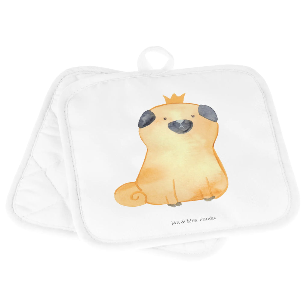 2er Set Topflappen  Mops Krone Topflappen, Topfhandschuhe, Topflappen Set, Topfuntersetzer, 2er Set Topflappen, topfhalter, Topflappen 2er Set, Topflappenset, Hunderasse, Hundebesitzer, Sprüche, Hundemotiv, Haustier, Tierliebhaber, Hund, Hausregel, Hundebesitzer. Spruch, Mops, Lustig, Allergisch, Kinderlos
