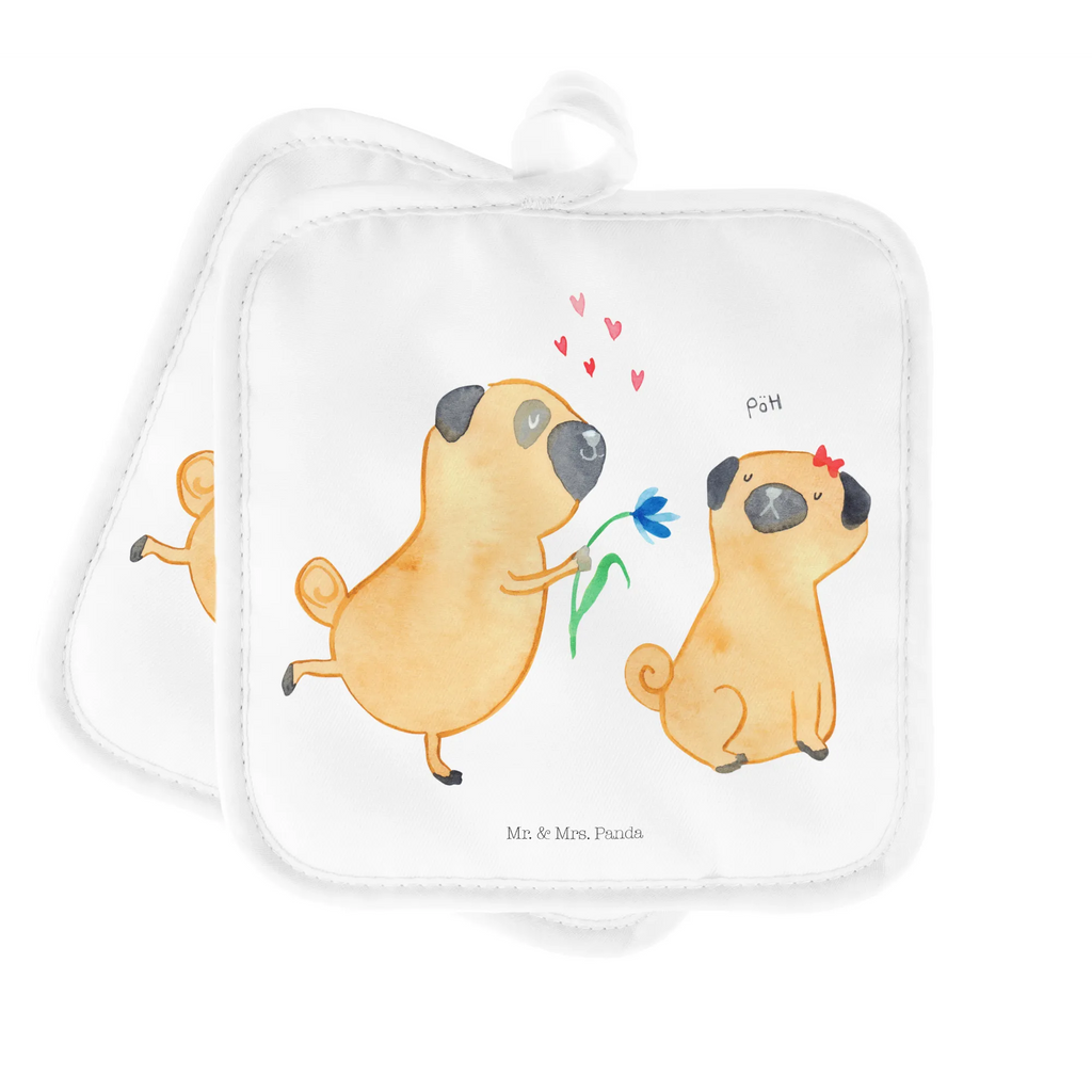 2er Set Topflappen  Mops Verliebt Topflappen Set, Topflappen 2er Set, 2er Set Topflappen, topfhalter, Topflappenset, Topfhandschuhe, Topflappen, Topfuntersetzer, Hunderasse, Hundebesitzer, Sprüche, Hundemotiv, Haustier, Tierliebhaber, Hund, Partner, Geschenk Freund, Hundeliebe, Liebesspruch. Verlobt, Möpse, Liebe, Mops, Verliebt