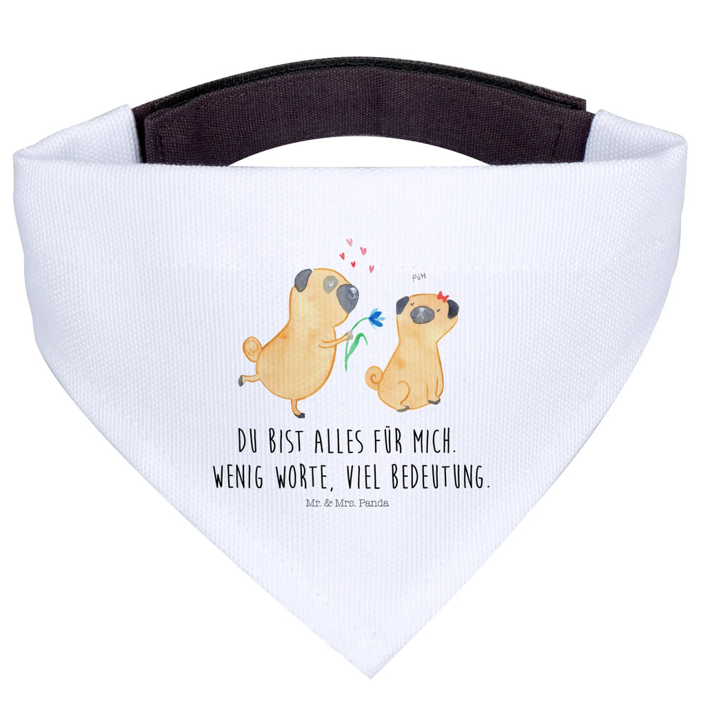 Dog neckerchief pug In love Tuch, mittel, Halstuch, Hundehalstuch, Hunde, mittelgroße Hunde, Hund, Hundemotiv, Haustier, Hunderasse, Tierliebhaber, Hundebesitzer, Sprüche, Liebesspruch. Verlobt, Geschenk Freund, verliebt, Mops, Liebe, Möpse, Hundeliebe, Partner