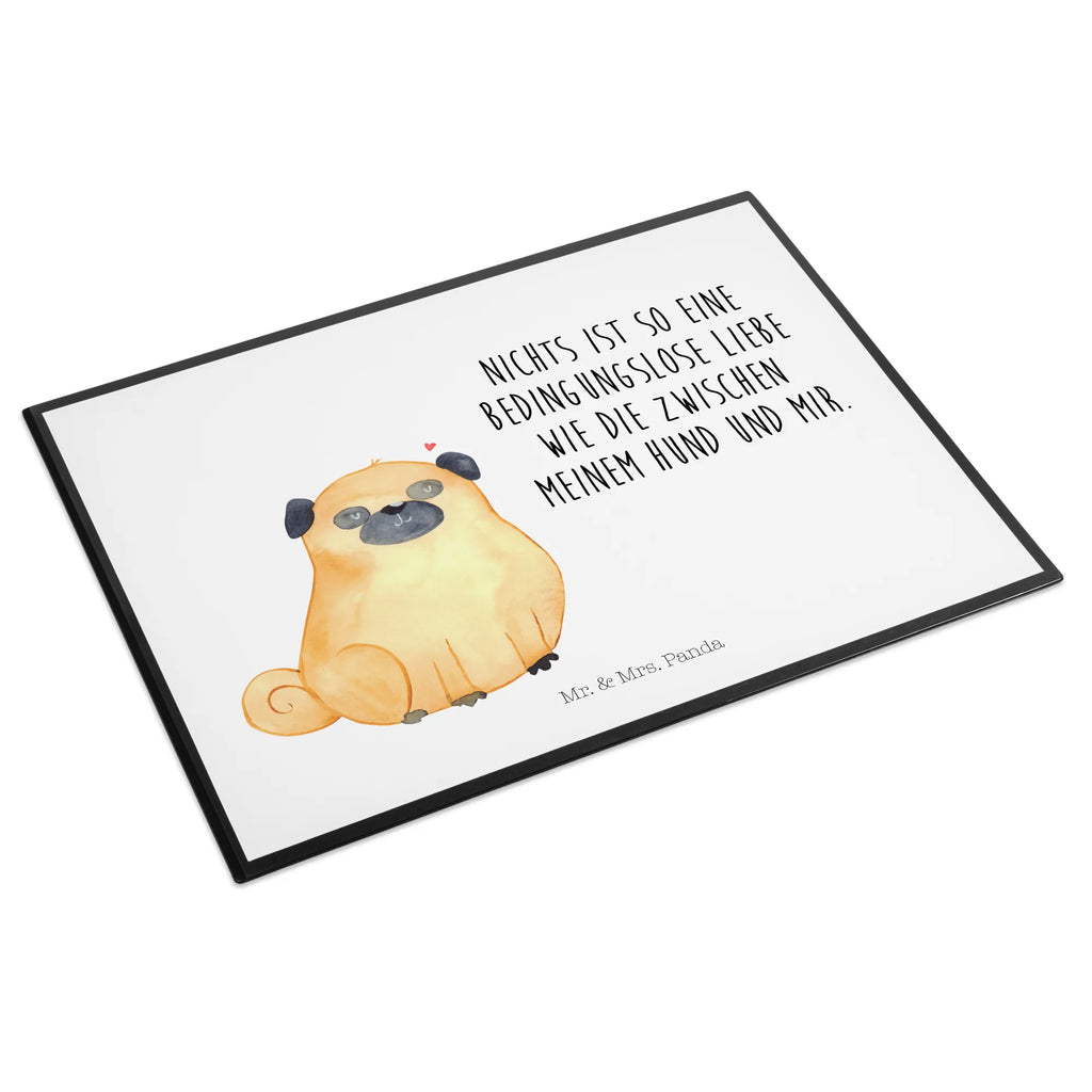 Schreibtischunterlage Mops Schreibtischunterlage Groß, Schreibtisch Unterlagen, Schreibtischauflage, Schreibunterlage, Schreibwaren, Bürobedarf, Büroartikel, Hund, Hundemotiv, Haustier, Hunderasse, Tierliebhaber, Hundebesitzer, Sprüche, Hundeliebe, Mops, Liebe