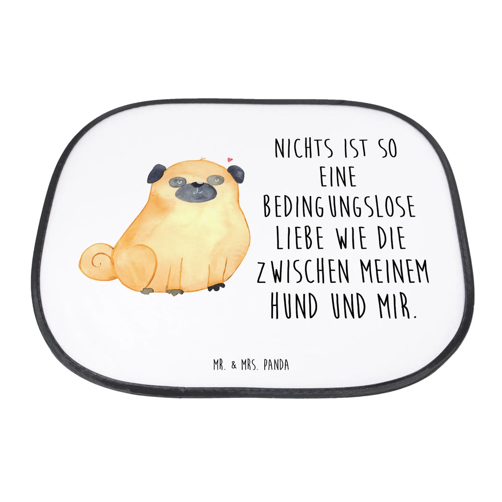 Osłona przeciwsłoneczna do samochodu Mops Pies, motyw psa, zwierzę domowe, rasa psa, miłośnik zwierząt, właściciel psa, powiedzenia