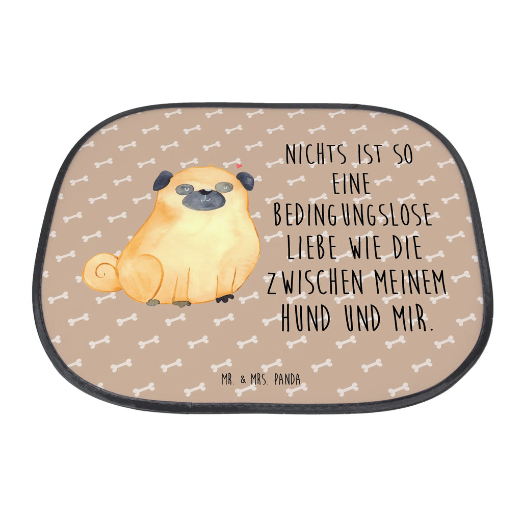 Osłona przeciwsłoneczna do samochodu Mops Pies, motyw psa, zwierzę domowe, rasa psa, miłośnik zwierząt, właściciel psa, powiedzenia