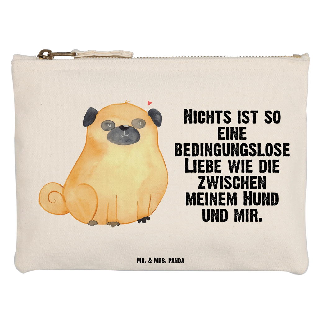 Make-up bag Pug Mäppchen, aufbewahrungstasche, Schlampermäppchen, toiletry bag, Kulturtasche, aufbewahrungsbeutel, Schminktäschchen, beauty case, Waschbeutel, utensilientasche, Waschtasche, kosmetiktäschchen, Federmappe, pencil case, Etui, beauty tasche, Schminktasche, Kosmetikbeutel, Schminkbeutel, Kosmetiktasche, pinsel tasche, Stiftemäppchen, Kulturbeutel, Sprüche, Hunderasse, Tierliebhaber, Haustier, Hundemotiv, Hund, Hundebesitzer, Hundeliebe, Mops, Liebe