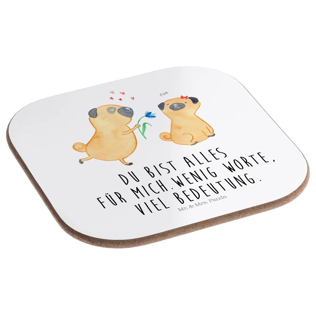 Podkładka mops Zakochani Pies, motyw psa, zwierzę domowe, rasa psa, miłośnik zwierząt, właściciel psa, powiedzenia