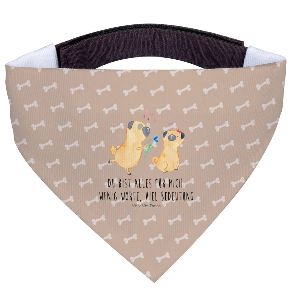 Dog neckerchief pug In love Tuch, mittel, Halstuch, Hundehalstuch, Hunde, mittelgroße Hunde, Hund, Hundemotiv, Haustier, Hunderasse, Tierliebhaber, Hundebesitzer, Sprüche, Liebesspruch. Verlobt, Geschenk Freund, verliebt, Mops, Liebe, Möpse, Hundeliebe, Partner