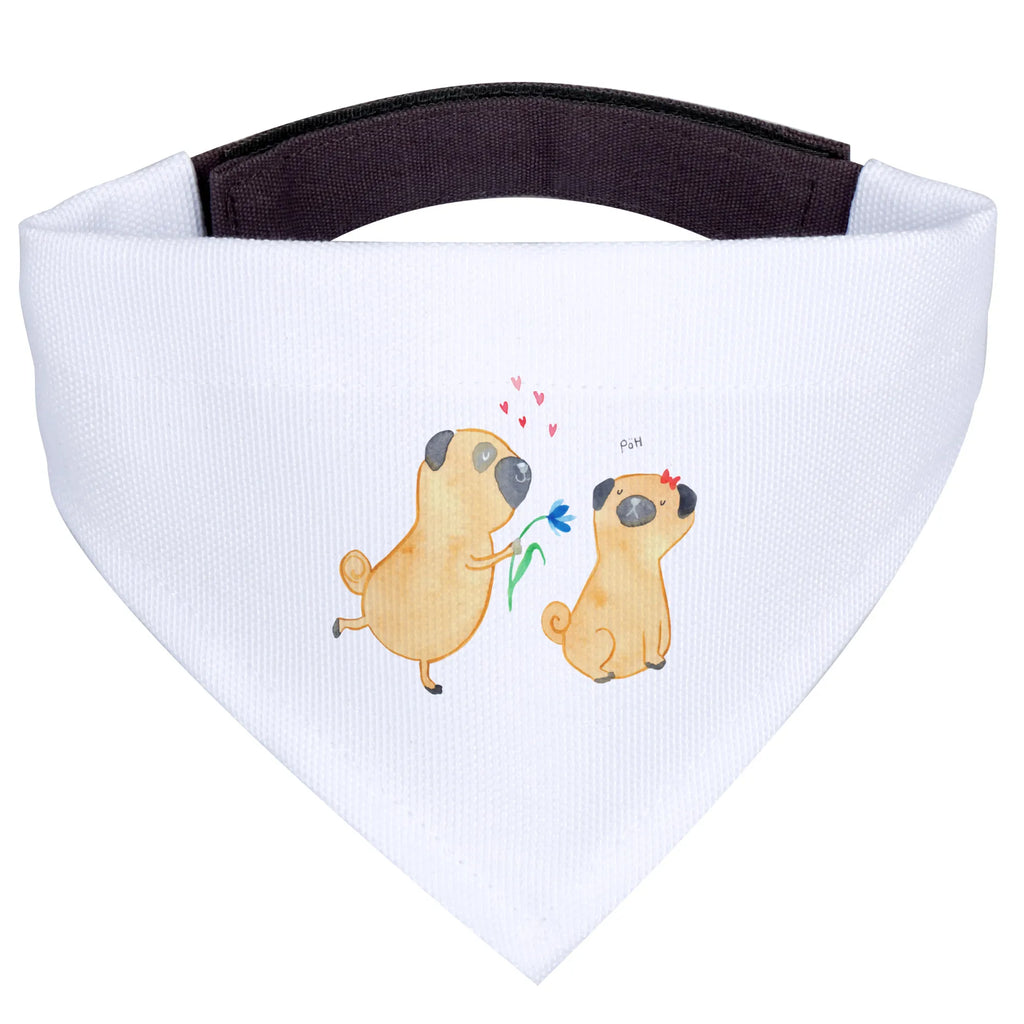 Dog neckerchief pug In love Tuch, mittel, Halstuch, Hundehalstuch, Hunde, mittelgroße Hunde, Hund, Hundemotiv, Haustier, Hunderasse, Tierliebhaber, Hundebesitzer, Sprüche, Liebesspruch. Verlobt, Geschenk Freund, verliebt, Mops, Liebe, Möpse, Hundeliebe, Partner