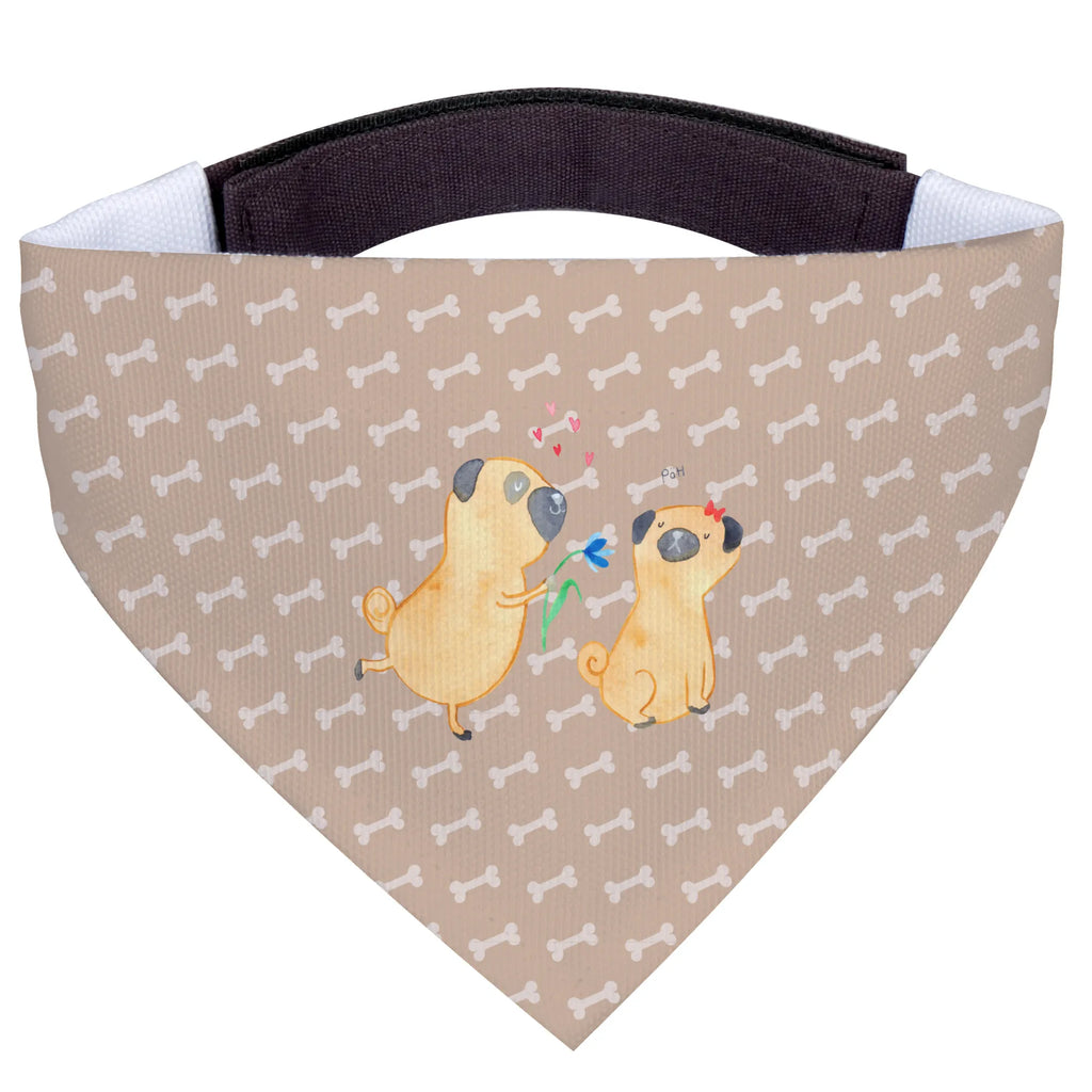 Dog neckerchief pug In love Tuch, mittel, Halstuch, Hundehalstuch, Hunde, mittelgroße Hunde, Hund, Hundemotiv, Haustier, Hunderasse, Tierliebhaber, Hundebesitzer, Sprüche, Liebesspruch. Verlobt, Geschenk Freund, verliebt, Mops, Liebe, Möpse, Hundeliebe, Partner