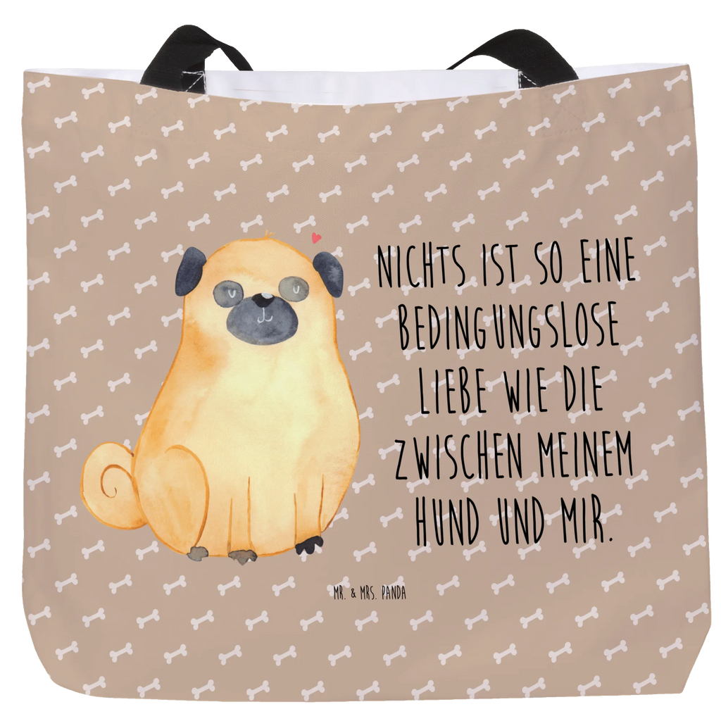 Shopper Pug XXL Tasche, Strandtasche, Freizeittasche, Shopper, Beutel, Tüte, Schultertasche, Ausflug, Stofftasche, XL, Alltagstasche, Tragebeutel, Einkaufsbeutel, Schultasche, Schulbeutel, Einkaufstasche, Sprüche, Hund, Hundebesitzer, Hunderasse, Haustier, Tierliebhaber, Hundemotiv, Liebe, Mops, Hundeliebe