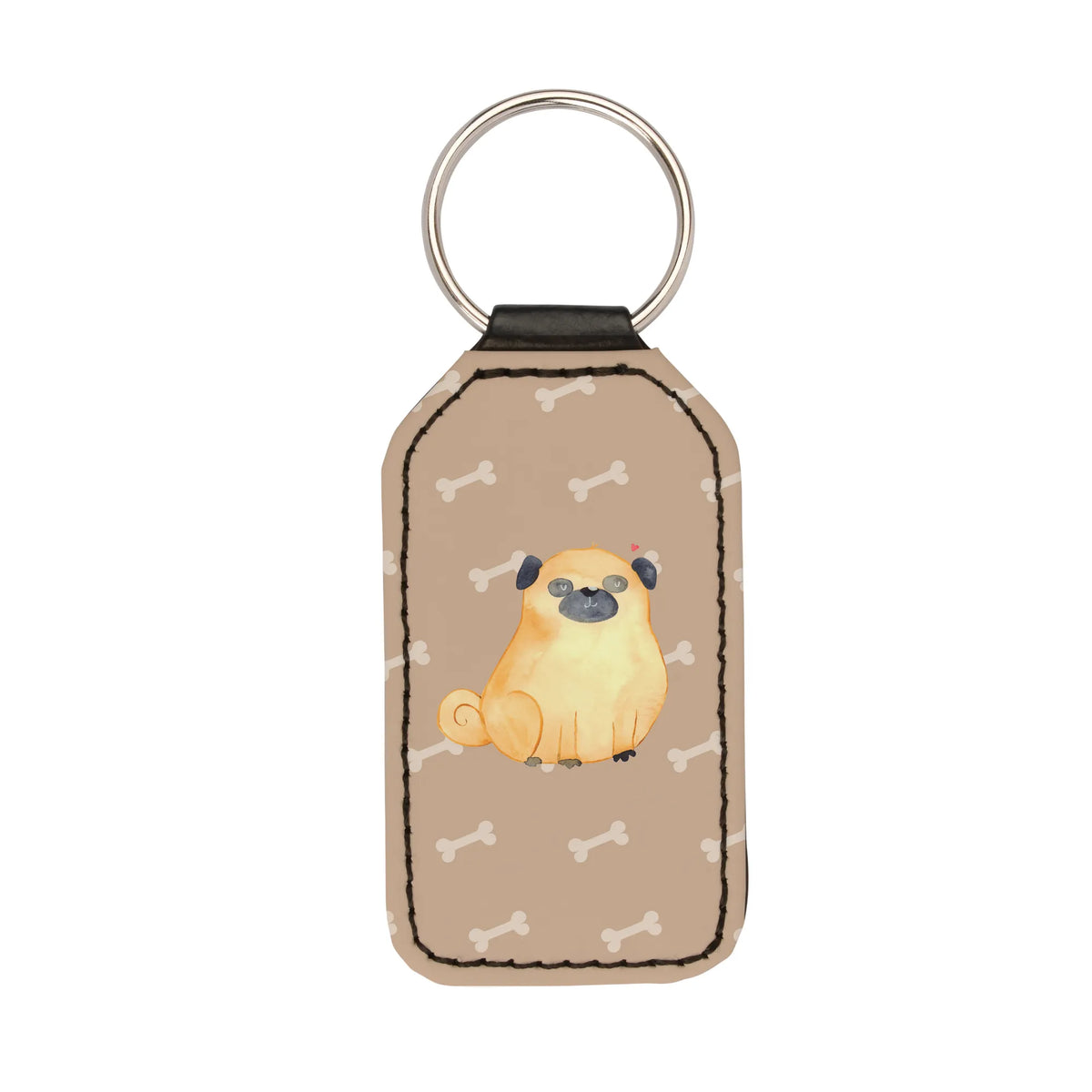 Rectangular key ring Pug dog breed, mutt, hound, woof, dog mama, love dogs, love for dogs, dog decorative items, bag with dog print, funny gifts for dog owners, what do you give a dog lover, Christmas gifts for dogs, gifts for dogs, dog sayings, Pug, dog love