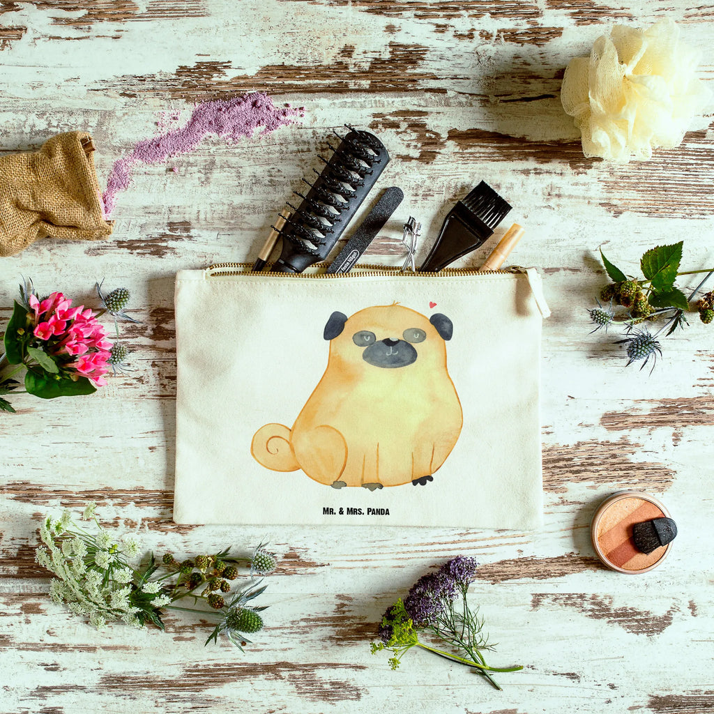 Make-up bag Pug Mäppchen, aufbewahrungstasche, Schlampermäppchen, toiletry bag, Kulturtasche, aufbewahrungsbeutel, Schminktäschchen, beauty case, Waschbeutel, utensilientasche, Waschtasche, kosmetiktäschchen, Federmappe, pencil case, Etui, beauty tasche, Schminktasche, Kosmetikbeutel, Schminkbeutel, Kosmetiktasche, pinsel tasche, Stiftemäppchen, Kulturbeutel, Sprüche, Hunderasse, Tierliebhaber, Haustier, Hundemotiv, Hund, Hundebesitzer, Hundeliebe, Mops, Liebe