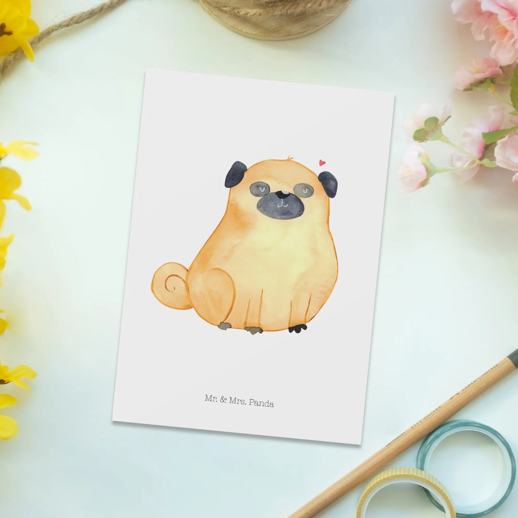 Pocztówka Mops spruchkarte, Motivkarte, Postkarte, Designkarte, Ansichtskarten, Grußkarte, kunstkarte, Kunstkarten, Ansichtskarte, bildkarte, Postkarten, Fotokarte, einzelkarte, Hunderasse, Hundebesitzer, Sprüche, Hundemotiv, Haustier, Tierliebhaber, Hund, Liebe, Mops, Hundeliebe