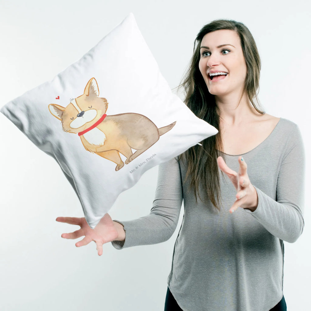 40x40 Kissen Hund Glück Kissenhülle, Zierkissen, sitzkissen, Sofakissen, Kissen, Couchkissen, sofakissen, Dekokissen Sofa, Dekokissen, Kissen 40x40, Kopfkissen 40x40, Kissenhülle 40x40, Sofakissen 40x40, Kissenbezüge, Kissenbezug 40x40, Kissen 40x40 Waschbar, Kopfkissen, Dekokissen 40x40, Motivkissen, Hund, Hundemotiv, Haustier, Hunderasse, Tierliebhaber, Hundebesitzer, Sprüche, Hundemama, Liebe, Spruch, Corgie, Hundeliebe