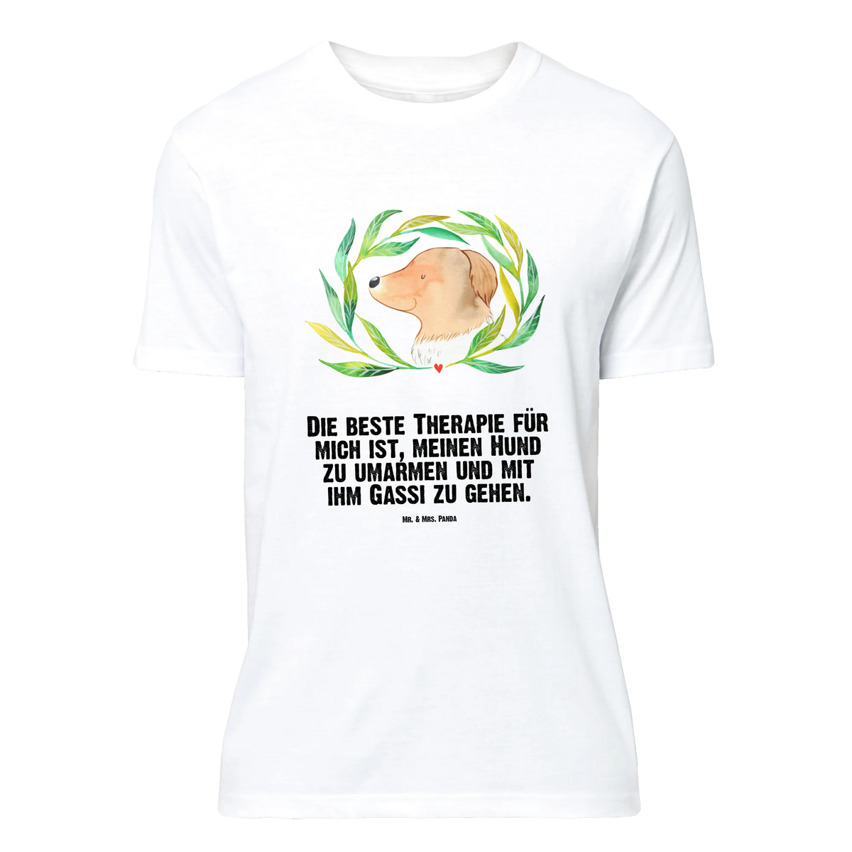 T-Shirt Standard Hund Blumen