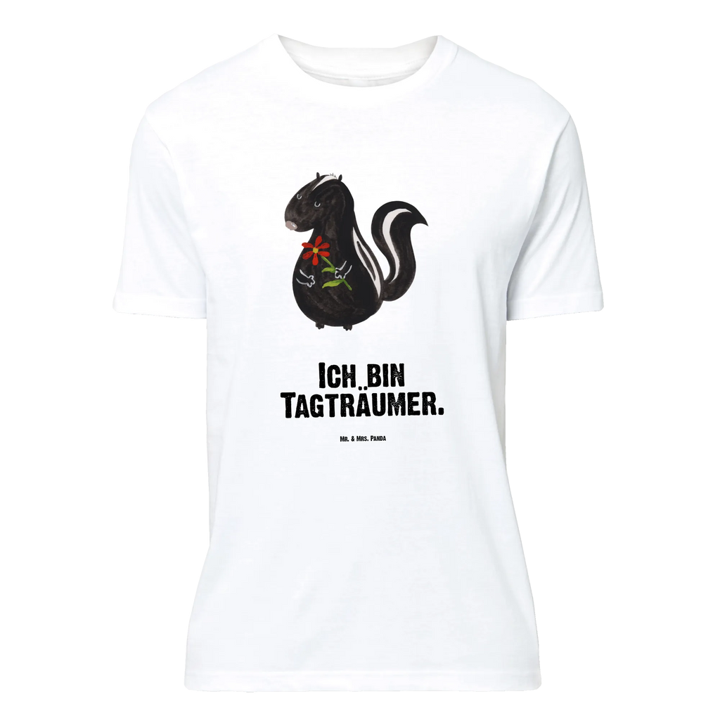 T-Shirt Standard Stinktier Blume Jubiläum, Lustiges T-Shirt, Tshirt, Junggesellenabschied, T-Shirt mit Spruch, Herrn, Schlafshirt, Geburstag, Nachthemd, Damen, T-Shirt, Shirt, Stinktier, Skunk, Raubtier, Träume, Stinker, Stinki, Verträumt, Tagträumer, Dreams, Wildtier
