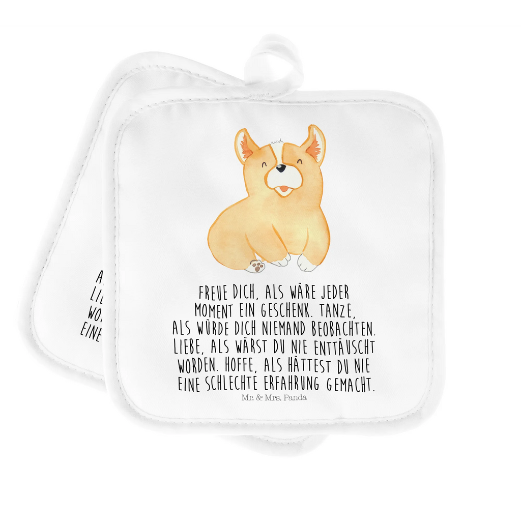 2er Set Topflappen  Corgie Topflappen mit Spruch, Topflappen, Ofenhandschuh, Topfhandschuh, Topfhandschuhe, Schöne Topflappen, Topflappen lustig, Topflappenset, Topflappen 2er Set, Topflappen Set, Topfuntersetzer, Ofenhandschuhe, Hund, Hundemotiv, Haustier, Hunderasse, Tierliebhaber, Hundebesitzer, Sprüche, britisch, Welsh Corgie Pembroke, Lebensfreude, Corgie, Hundespruch, Spruch, Motivation