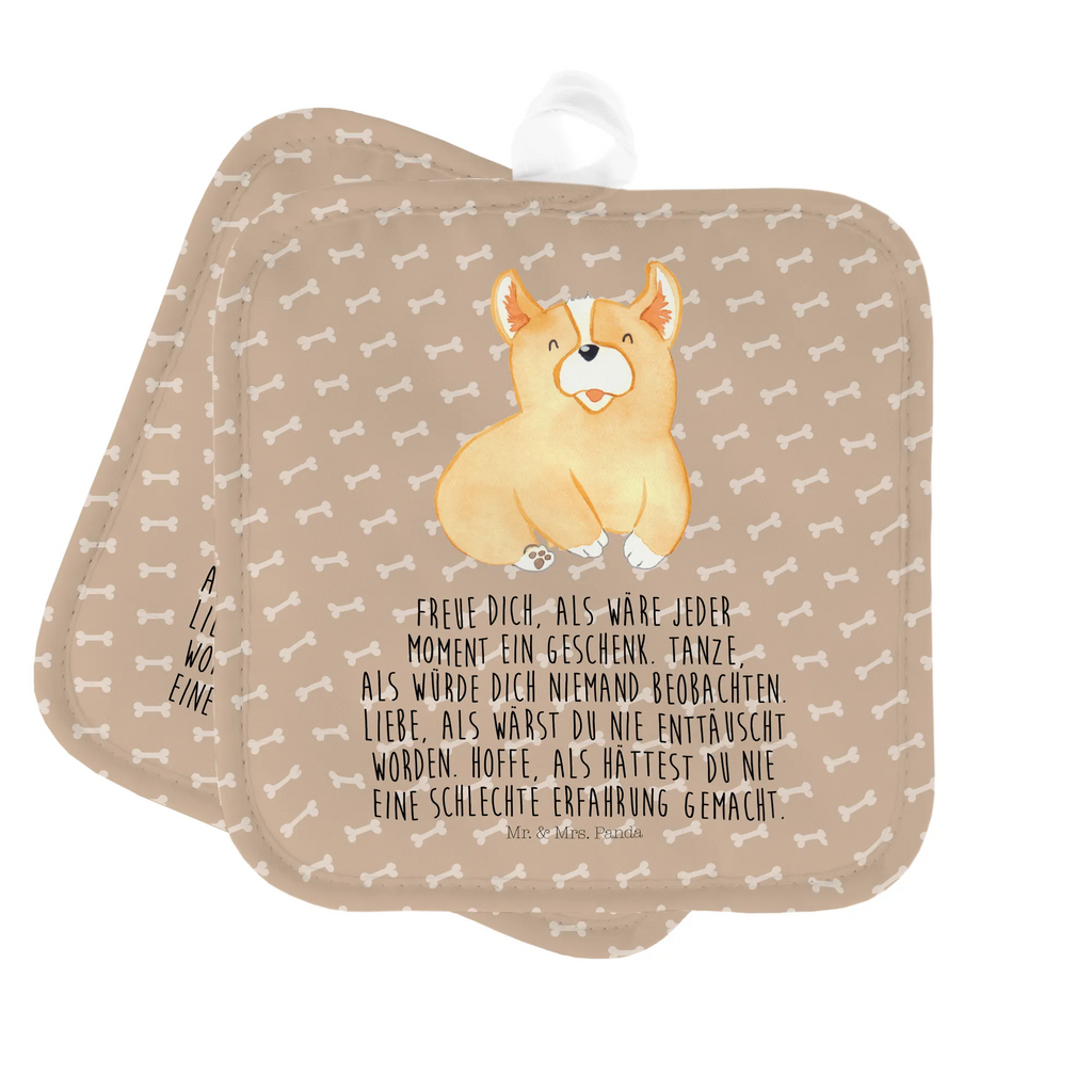 2er Set Topflappen  Corgie Topflappen mit Spruch, Topflappen, Ofenhandschuh, Topfhandschuh, Topfhandschuhe, Schöne Topflappen, Topflappen lustig, Topflappenset, Topflappen 2er Set, Topflappen Set, Topfuntersetzer, Ofenhandschuhe, Hund, Hundemotiv, Haustier, Hunderasse, Tierliebhaber, Hundebesitzer, Sprüche, britisch, Welsh Corgie Pembroke, Lebensfreude, Corgie, Hundespruch, Spruch, Motivation