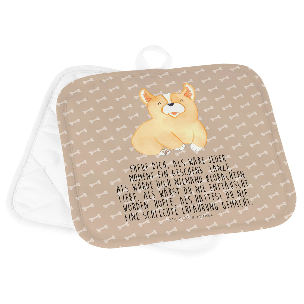2er Set Topflappen  Corgie Topflappen mit Spruch, Topflappen, Ofenhandschuh, Topfhandschuh, Topfhandschuhe, Schöne Topflappen, Topflappen lustig, Topflappenset, Topflappen 2er Set, Topflappen Set, Topfuntersetzer, Ofenhandschuhe, Hund, Hundemotiv, Haustier, Hunderasse, Tierliebhaber, Hundebesitzer, Sprüche, britisch, Welsh Corgie Pembroke, Lebensfreude, Corgie, Hundespruch, Spruch, Motivation