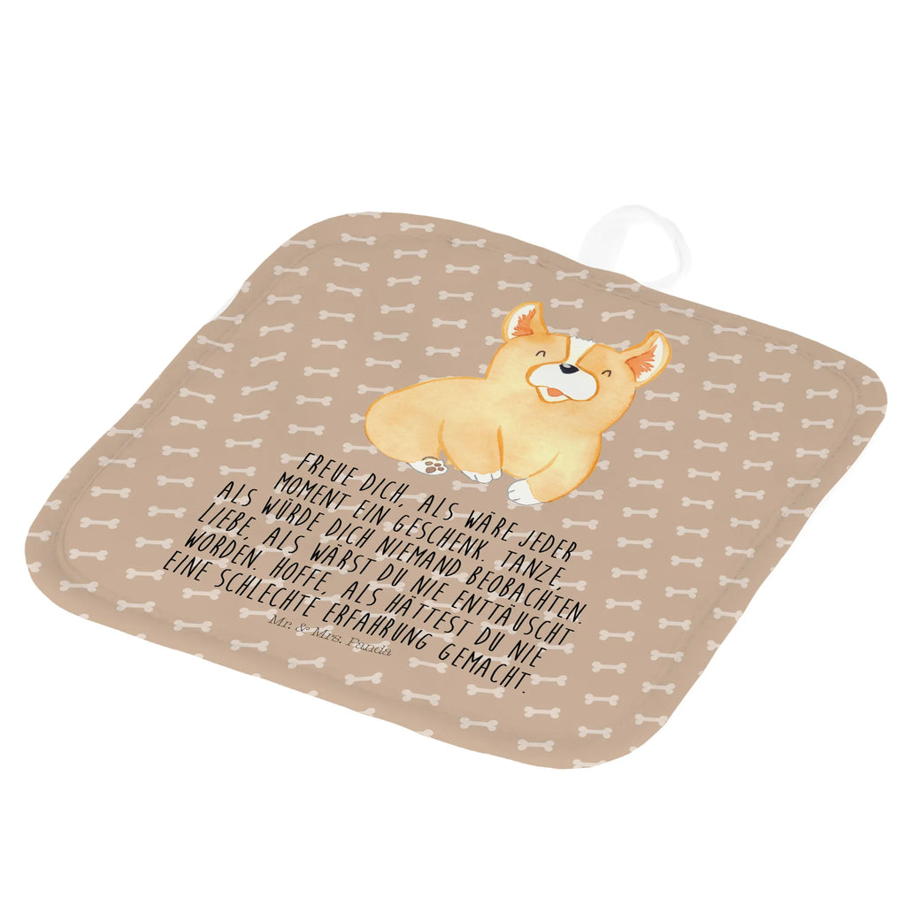 2er Set Topflappen  Corgie Topflappen mit Spruch, Topflappen, Ofenhandschuh, Topfhandschuh, Topfhandschuhe, Schöne Topflappen, Topflappen lustig, Topflappenset, Topflappen 2er Set, Topflappen Set, Topfuntersetzer, Ofenhandschuhe, Hund, Hundemotiv, Haustier, Hunderasse, Tierliebhaber, Hundebesitzer, Sprüche, britisch, Welsh Corgie Pembroke, Lebensfreude, Corgie, Hundespruch, Spruch, Motivation