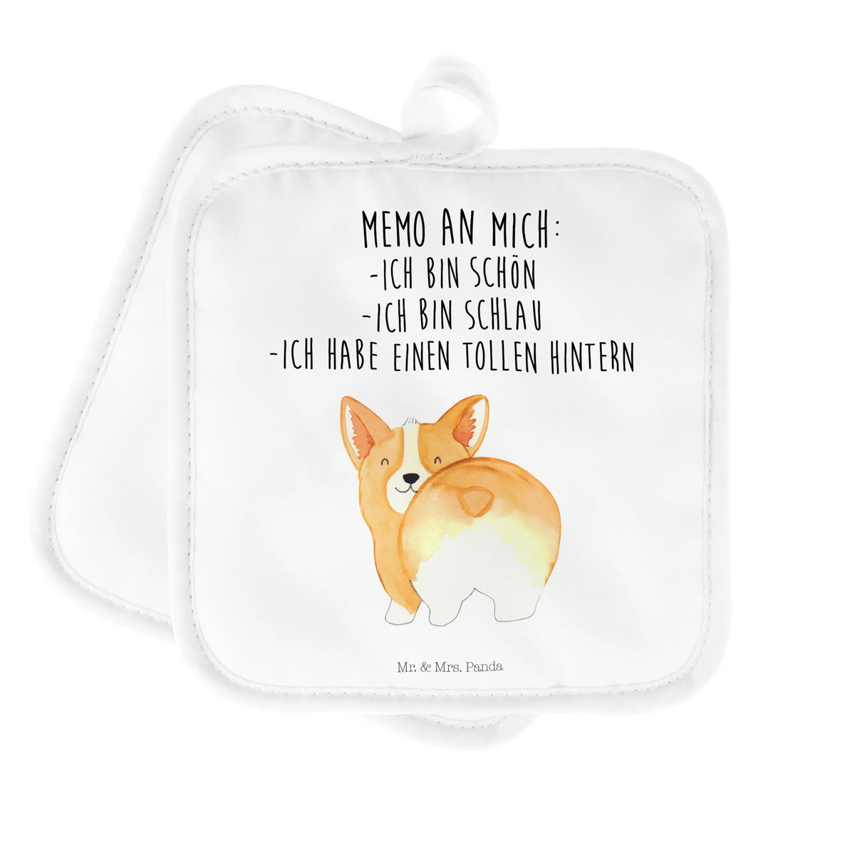 2er Set Topflappen  Corgi Po Topflappen 2er Set, Topfuntersetzer, Kochlappen, Doppel Topflappen, Topflappen Set, Ofenlappen, topfhalter, Zwei Topflappen, Topflappenset, 2er Set Topflappen, Topflappen, Topflappen im Doppelpack, Sprüche, Hunderasse, Hundebesitzer, Hund, Hundemotiv, Haustier, Tierliebhaber, Spruch, Hundeliebe, Corgie, Motivation, Selbstliebe