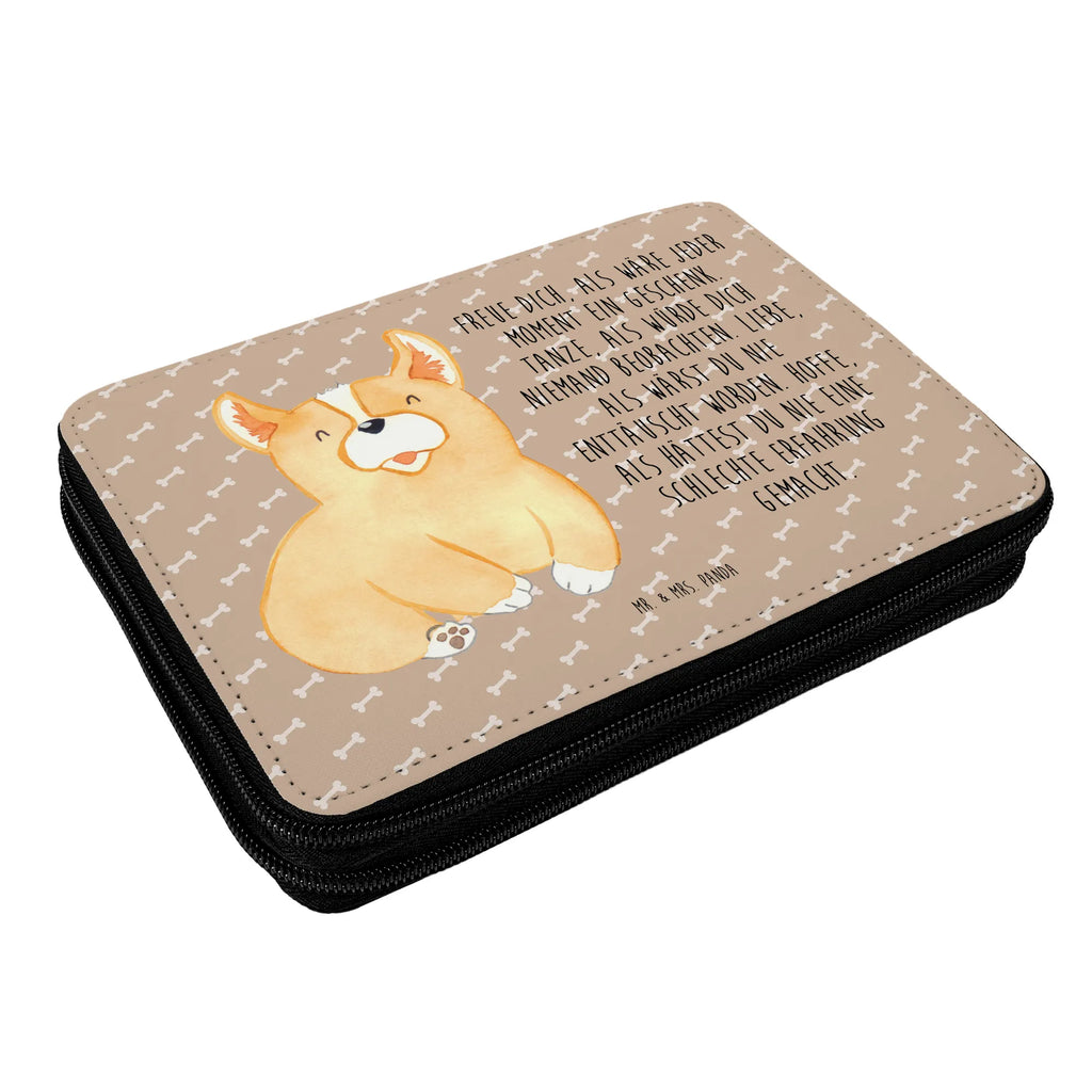 Leather folder Corgi Schüler, Stifte Etui, Federmäppchen, Federmappe, Federmappe Einschulung, Einschulung, Kind, Federmäppchen bedruckt, Kinder Federmappe, Geschenk, Grundschule, Stifterolle, Motiv, Bestückte Federmappe, Stiftetasche, Schülerin, Büro Stifte Etui, Schule, Hund, Hundemotiv, Haustier, Hunderasse, Tierliebhaber, Hundebesitzer, Sprüche, Spruch, Lebensfreude, Motivation, Hundespruch, Welsh Corgie Pembroke, Corgie, britisch