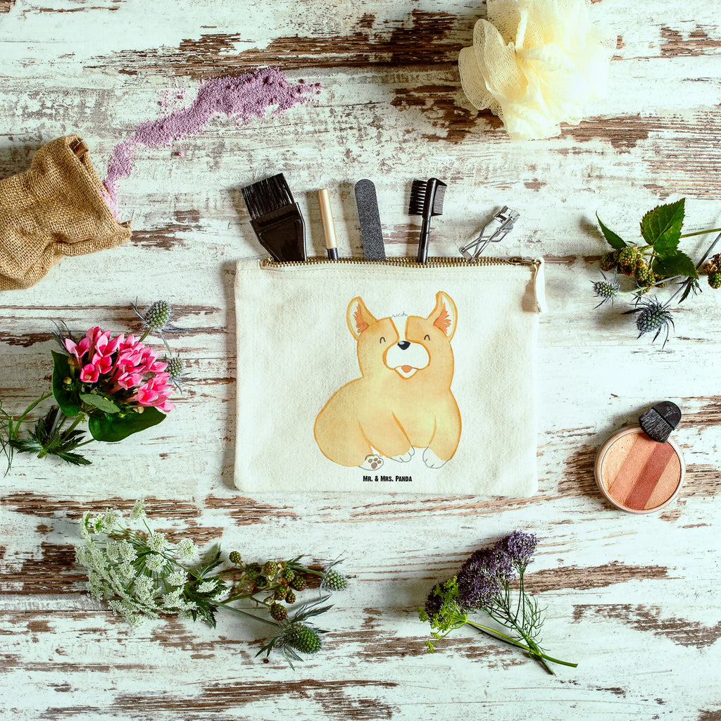 torebka na makijaż Corgi Waschtasche, Mäppchen, aufbewahrungsbeutel, pinsel tasche, Waschbeutel, beauty tasche, kosmetiktäschchen, Kosmetikbeutel, Etui, Federmappe, Schminktasche, toiletry bag, Schminkbeutel, pencil case, Kulturbeutel, Kulturtasche, aufbewahrungstasche, Schlampermäppchen, Kosmetiktasche, Schminktäschchen, utensilientasche, Stiftemäppchen, beauty case, Tierliebhaber, Sprüche, Haustier, Hundemotiv, Hund, Hundebesitzer, Hunderasse, Spruch, Hundespruch, Britisch, Corgie, Welsh Corgie Pembroke, Motivation, Lebensfreude