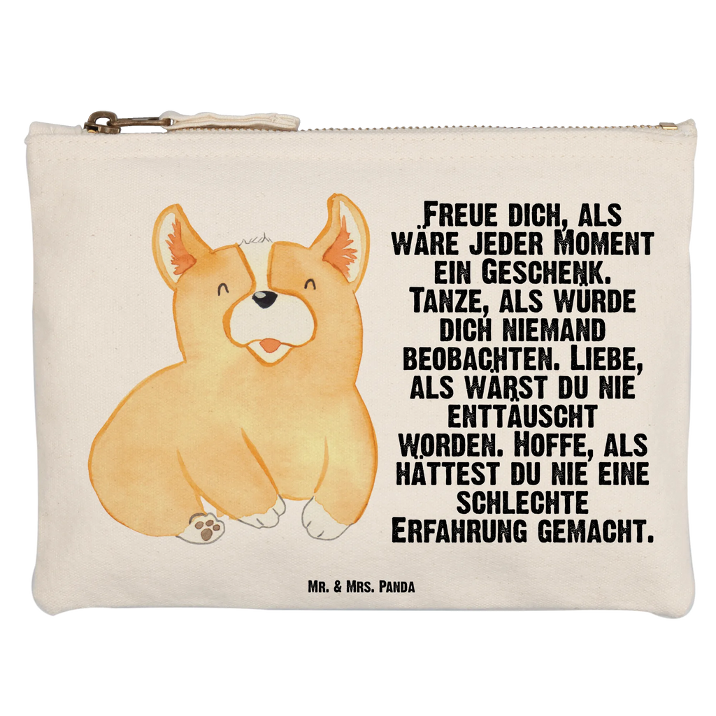 torebka na makijaż Corgi Waschtasche, Mäppchen, aufbewahrungsbeutel, pinsel tasche, Waschbeutel, beauty tasche, kosmetiktäschchen, Kosmetikbeutel, Etui, Federmappe, Schminktasche, toiletry bag, Schminkbeutel, pencil case, Kulturbeutel, Kulturtasche, aufbewahrungstasche, Schlampermäppchen, Kosmetiktasche, Schminktäschchen, utensilientasche, Stiftemäppchen, beauty case, Tierliebhaber, Sprüche, Haustier, Hundemotiv, Hund, Hundebesitzer, Hunderasse, Spruch, Hundespruch, Britisch, Corgie, Welsh Corgie Pembroke, Motivation, Lebensfreude