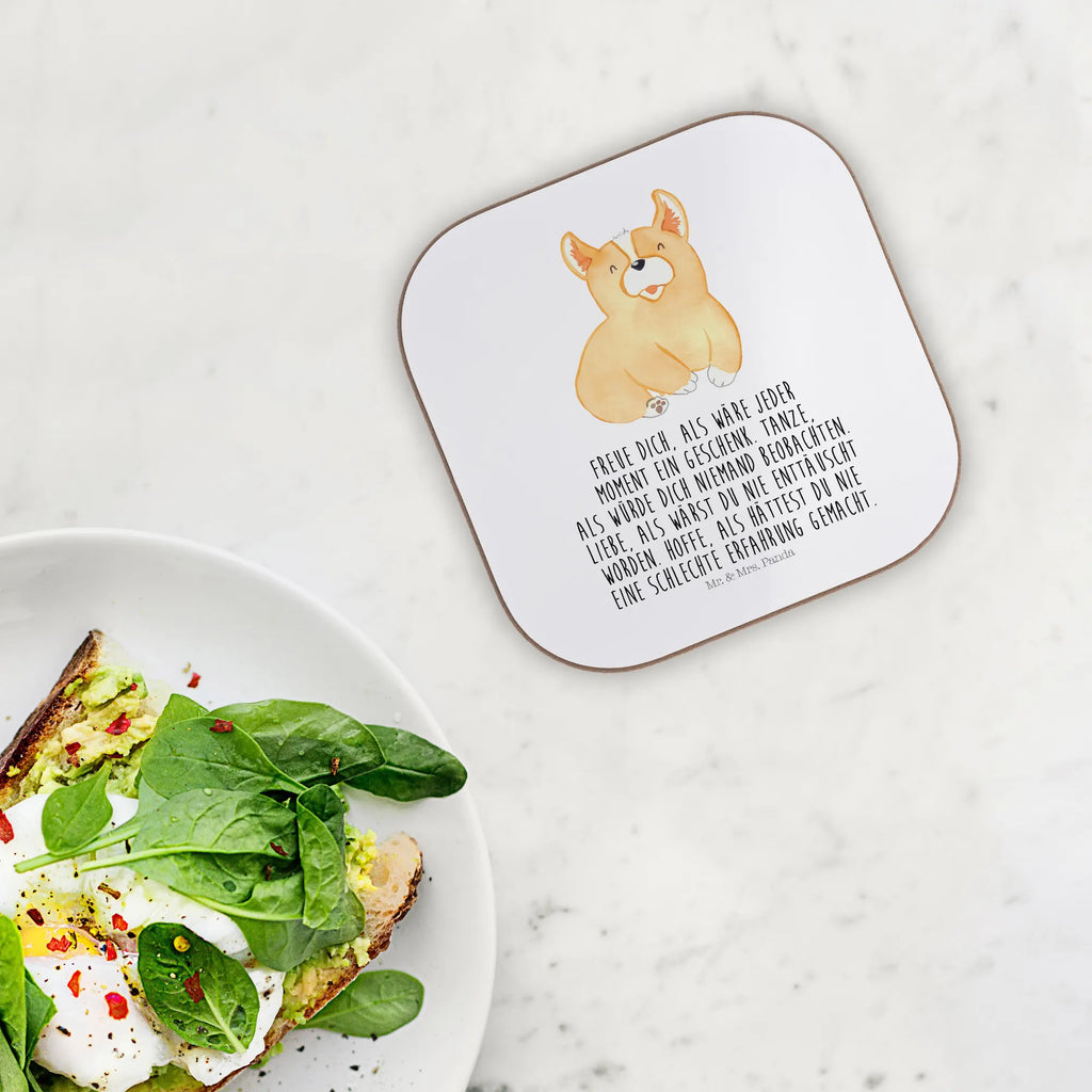Square coaster Corgi party, presents, Coasters, breakfast, gift, gifts, glass coasters, dog, mutt, hound, woof, dog mama, dog breed, love dogs, love for dogs, dog decorative items, bag with dog print, funny gifts for dog owners, what do you give a dog lover, Christmas gifts for dogs, gifts for dogs, dog sayings, sayings, motivation, Corgi, joy of life, british, saying, dog's sayings, Welsh Corgi Pembroke