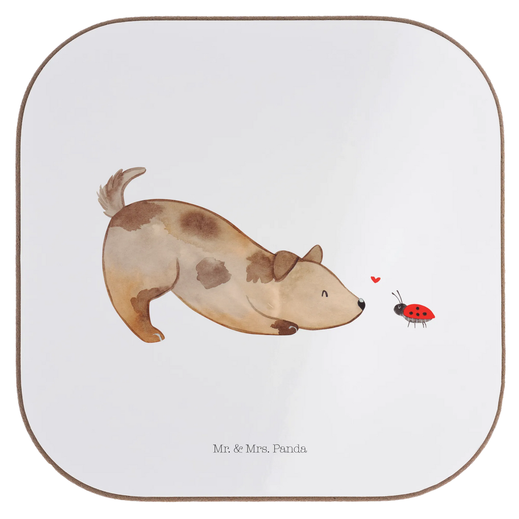 Quadratische Untersetzer Hund Marienkäfer Glasuntersetzer, Untersetzer aus Holz, Tassen Untersetzer, Korkuntersetzer, Untersetzer, Untersetzer Gläser, Holzuntersetzer, Bierdeckel, Getränkeuntersetzer, Untersetzer für Gläser, Untersetzer Holz, Untersetzer Design, Hund, Hundemotiv, Haustier, Hunderasse, Tierliebhaber, Hundebesitzer, Sprüche, Mischling, Hundespruch, Marienkäfer, Hunde, Mischlinghund