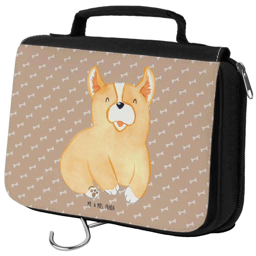 Wash bag Corgi Kulturbeutel, hygienetasche, Kulturbeutel Waschbar, Schminktasche, Waschtasche, Toilettentasche, Waschbeutel, Schminkbeutel, Kosmetiktasche, Kulturtasche, badtasche, hygienebeutel, Necessaire, beautycase, Reisebeutel, Sprüche, Hund, Hunderasse, Hundebesitzer, Hundemotiv, Haustier, Tierliebhaber, Lebensfreude, Hundespruch, Spruch, Corgie, Britisch, Motivation, Welsh Corgie Pembroke