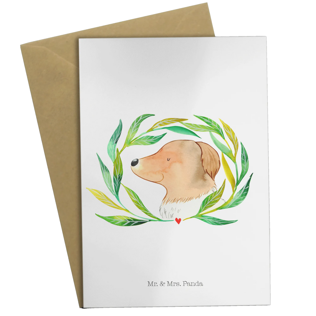 Greetings card Dog Flower Grußkarte, Ansichtskarten, Einladungskarte, Glückwunschkarte, Karte, Hochzeitskarte, Geburtstagskarte, Klappkarte, Hund, Hundemotiv, Haustier, Hunderasse, Tierliebhaber, Hundebesitzer, Sprüche, Hunde, Therapie, Hundeglück, Selbsttherapie, Hundeliebe, Ranke