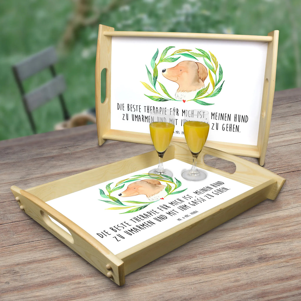 Serving tray Dog Flower Holztablett, Dekotablett, Küchentablett, Tablett, Frühstückstablett, Serviertablett, Hund, Hundemotiv, Haustier, Hunderasse, Tierliebhaber, Hundebesitzer, Sprüche, Hundeliebe, Selbsttherapie, Hundeglück, Ranke, Therapie, Hunde