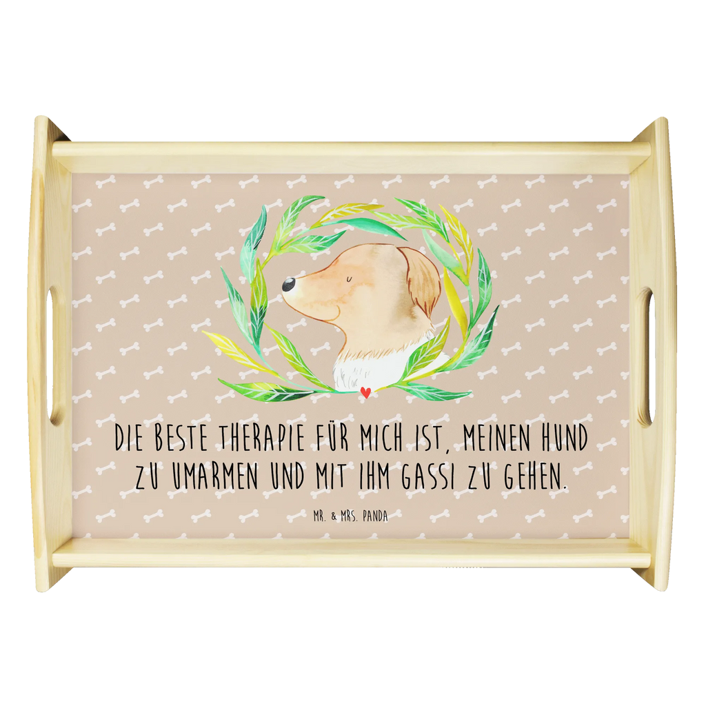 Serving tray Dog Flower Holztablett, Dekotablett, Küchentablett, Tablett, Frühstückstablett, Serviertablett, Hund, Hundemotiv, Haustier, Hunderasse, Tierliebhaber, Hundebesitzer, Sprüche, Hundeliebe, Selbsttherapie, Hundeglück, Ranke, Therapie, Hunde
