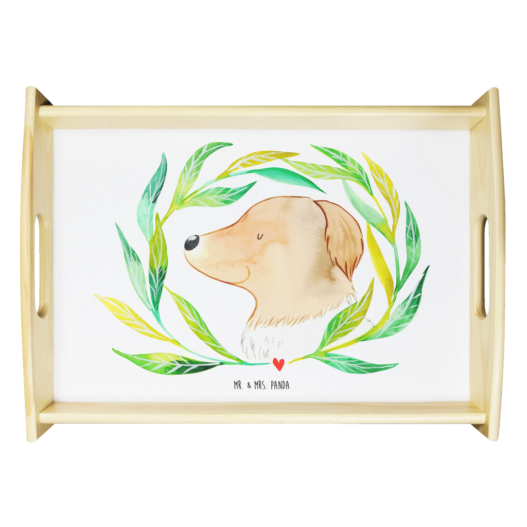 Serving tray Dog Flower Holztablett, Dekotablett, Küchentablett, Tablett, Frühstückstablett, Serviertablett, Hund, Hundemotiv, Haustier, Hunderasse, Tierliebhaber, Hundebesitzer, Sprüche, Hundeliebe, Selbsttherapie, Hundeglück, Ranke, Therapie, Hunde