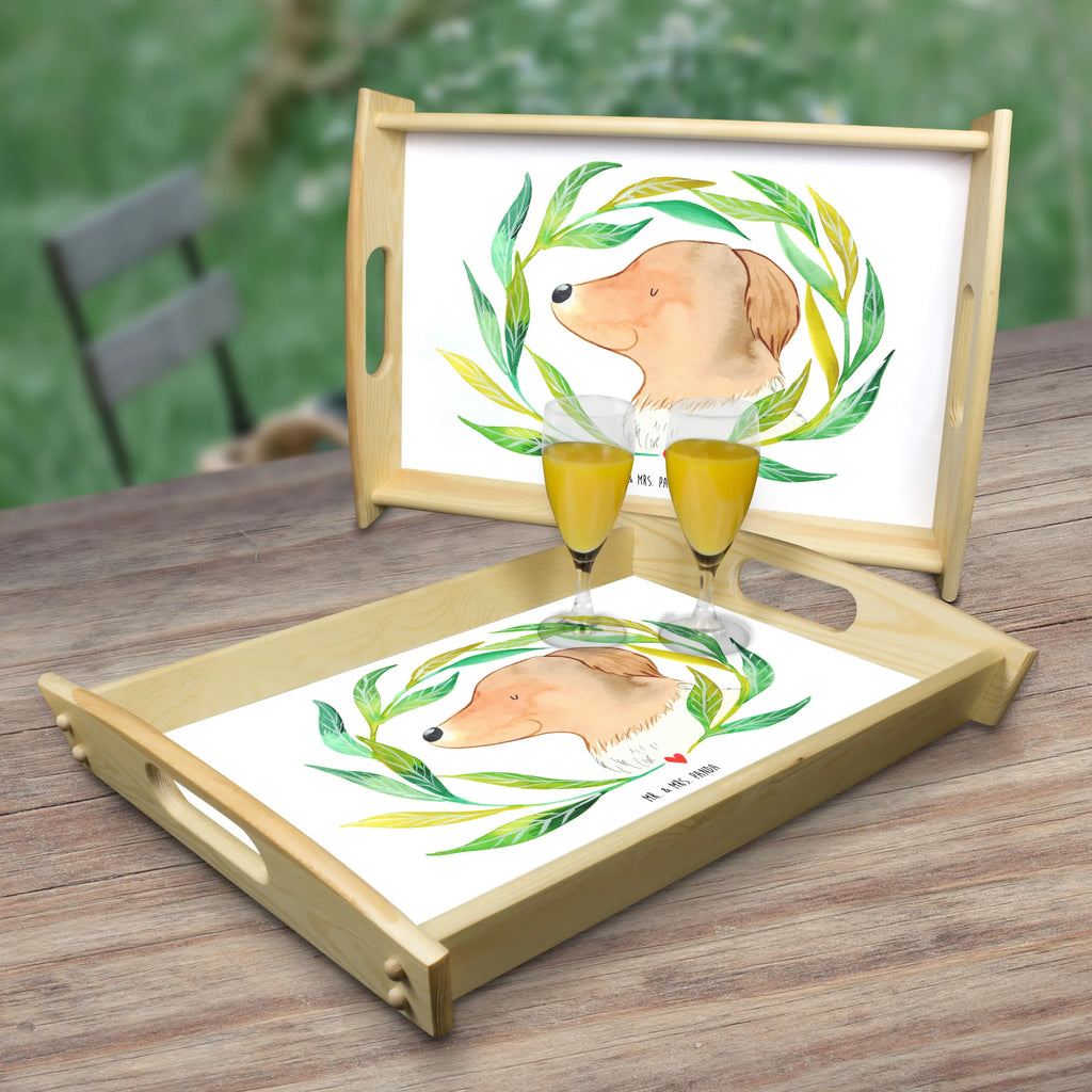 Serving tray Dog Flower Holztablett, Dekotablett, Küchentablett, Tablett, Frühstückstablett, Serviertablett, Hund, Hundemotiv, Haustier, Hunderasse, Tierliebhaber, Hundebesitzer, Sprüche, Hundeliebe, Selbsttherapie, Hundeglück, Ranke, Therapie, Hunde