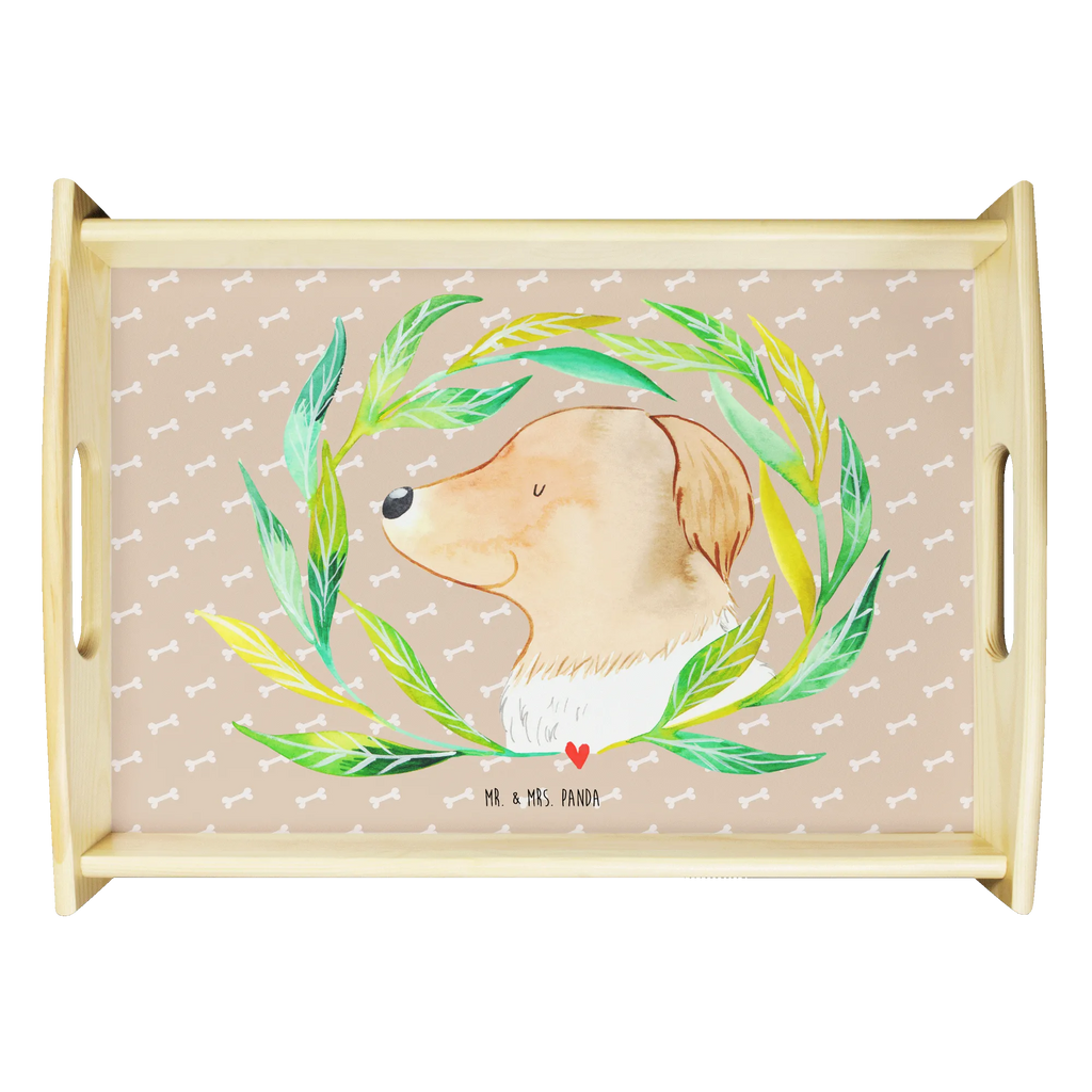 Serving tray Dog Flower Holztablett, Dekotablett, Küchentablett, Tablett, Frühstückstablett, Serviertablett, Hund, Hundemotiv, Haustier, Hunderasse, Tierliebhaber, Hundebesitzer, Sprüche, Hundeliebe, Selbsttherapie, Hundeglück, Ranke, Therapie, Hunde