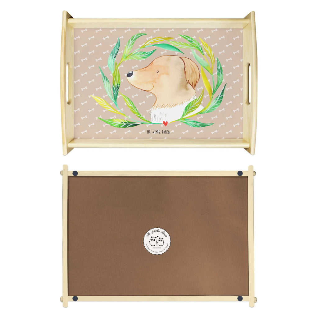 Serving tray Dog Flower Holztablett, Dekotablett, Küchentablett, Tablett, Frühstückstablett, Serviertablett, Hund, Hundemotiv, Haustier, Hunderasse, Tierliebhaber, Hundebesitzer, Sprüche, Hundeliebe, Selbsttherapie, Hundeglück, Ranke, Therapie, Hunde