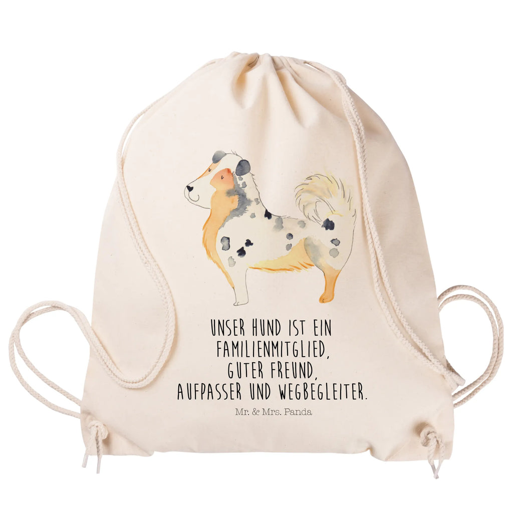 Drawstring bag Dog Australia Shepherd sports bag, gym bag, carrier bag, bag, hipster, jute bag, dog, mutt, hound, woof, dog mama, dog breed, love dogs, love for dogs, dog decorative items, bag with dog print, funny gifts for dog owners, what do you give a dog lover, Christmas gifts for dogs, gifts for dogs, dog sayings, Sayings, Family dog, Saying, Shepherd, Dog, Australia Shepherd, Dog love