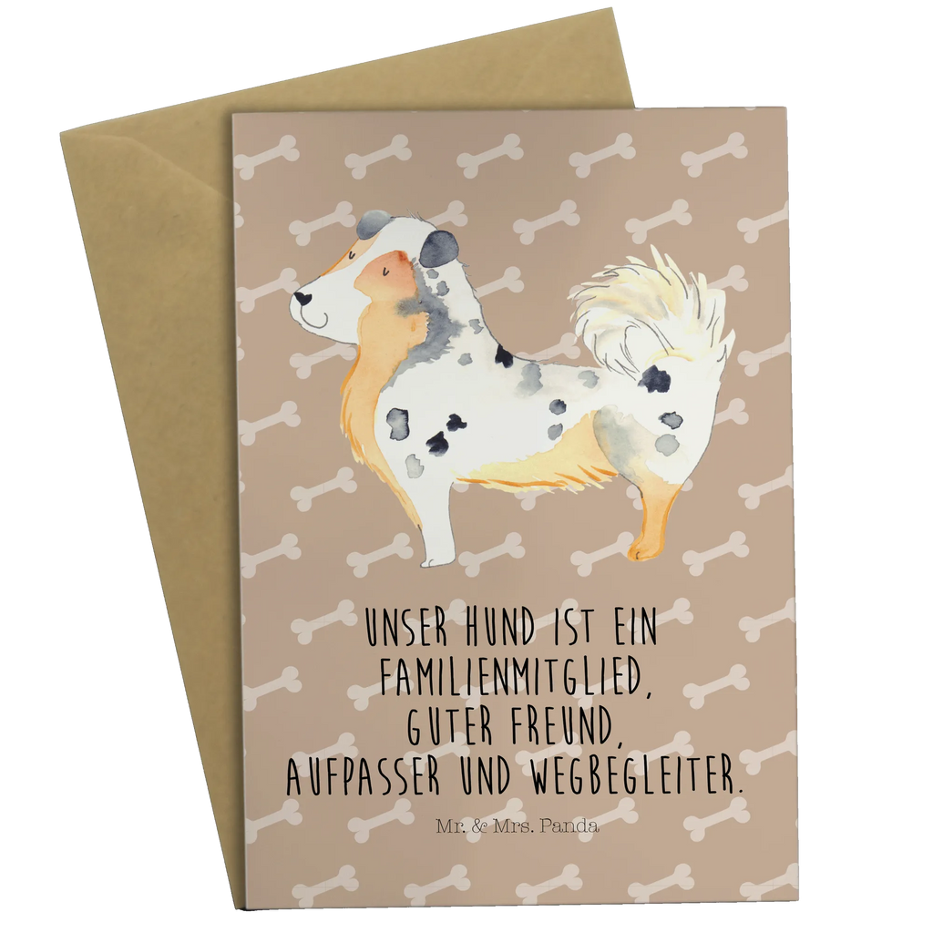 Greetings card Dog Australia Shepherd Geburtstagskarte, Grußkarte, Hochzeitskarte, Klappkarte, Ansichtskarten, Karte, Glückwunschkarte, Einladungskarte, Hund, Hundemotiv, Haustier, Hunderasse, Tierliebhaber, Hundebesitzer, Sprüche, Australien Shepherd, Familienhund, Hundeliebe, Spruch, Shepherd