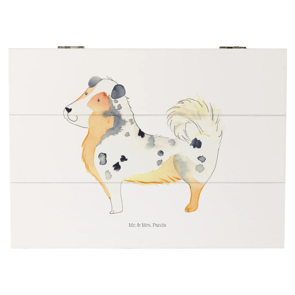 Wooden chest Dog Australia Shepherd Truhe, Holzkiste, Kiste, Erinnerungsbox, Geschenkbox, XXL, Geschenkdose, Schatzkiste, Schatulle, Erinnerungskiste, Aufbewahrungsbox, Dekokiste, Hund, Hundemotiv, Haustier, Hunderasse, Tierliebhaber, Hundebesitzer, Sprüche, Australien Shepherd, Shepherd, Hundeliebe, Familienhund, Spruch
