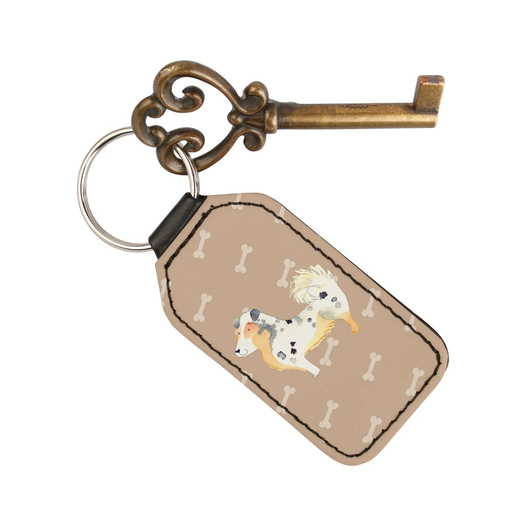 Rectangular key ring Dog Australia Shepherd keychain, bag pendant, lucky charm, pendant, key ring, dog, mutt, hound, woof, dog mama, dog breed, love dogs, love for dogs, dog decorative items, bag with dog print, funny gifts for dog owners, what do you give a dog lover, Christmas gifts for dogs, gifts for dogs, dog sayings, Dog, Dog love, Sayings, Family dog, Saying, Shepherd, Australia Shepherd