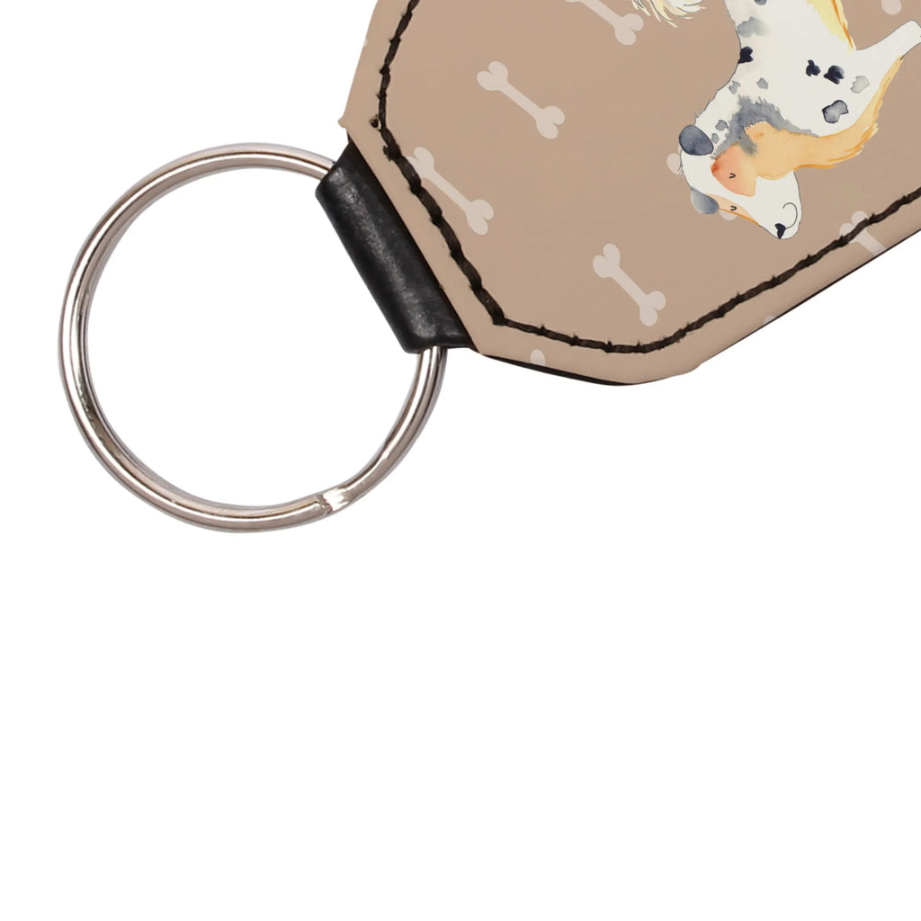Rectangular key ring Dog Australia Shepherd keychain, bag pendant, lucky charm, pendant, key ring, dog, mutt, hound, woof, dog mama, dog breed, love dogs, love for dogs, dog decorative items, bag with dog print, funny gifts for dog owners, what do you give a dog lover, Christmas gifts for dogs, gifts for dogs, dog sayings, Dog, Dog love, Sayings, Family dog, Saying, Shepherd, Australia Shepherd