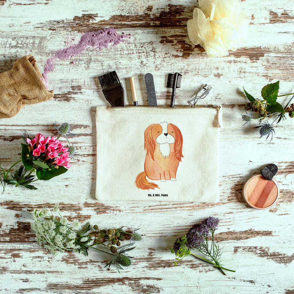 Make-up bag Dog Cavalier King Charles Spaniel beauty tasche, pinsel tasche, Waschtasche, toiletry bag, Etui, Kosmetikbeutel, aufbewahrungstasche, Federmappe, utensilientasche, Schminktäschchen, Kulturbeutel, Schminktasche, kosmetiktäschchen, Kulturtasche, aufbewahrungsbeutel, Waschbeutel, Schminkbeutel, Mäppchen, Kosmetiktasche, pencil case, beauty case, Schlampermäppchen, Stiftemäppchen, Sprüche, Hunderasse, Tierliebhaber, Haustier, Hundemotiv, Hund, Hundebesitzer, Spaniel, Spruch, Schönster Hund, Cockerspaniel, Cavalier King Charles Spaniel