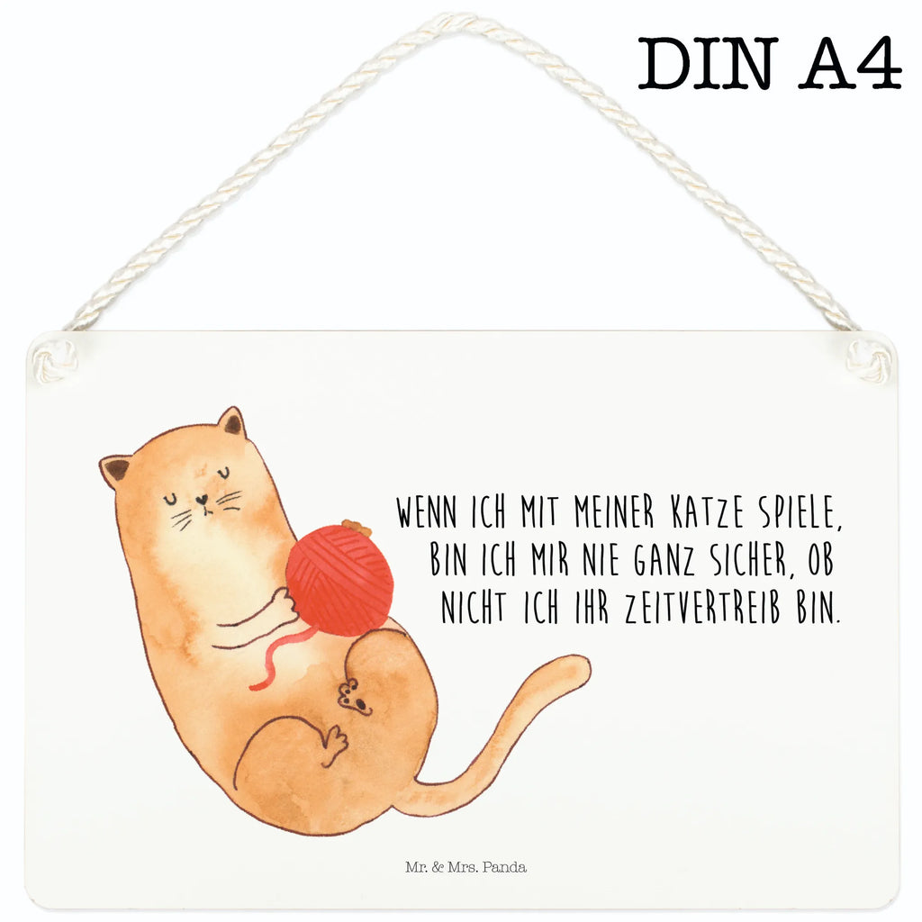 Decorative sign Cat Wool cat, tomcat, kitty, meow, kitten, housecat, mama cat, love cats, cat image, cat fan, cat lover, cat fancier, cat decoration, gift for cat lover, cat owner, funny cats, cat sayings, cat motto, funny cat gifts, fan merchandise, cat stuff, animal lover, ball of wool, play, wool, playful, pussy, pet, cats, Cats