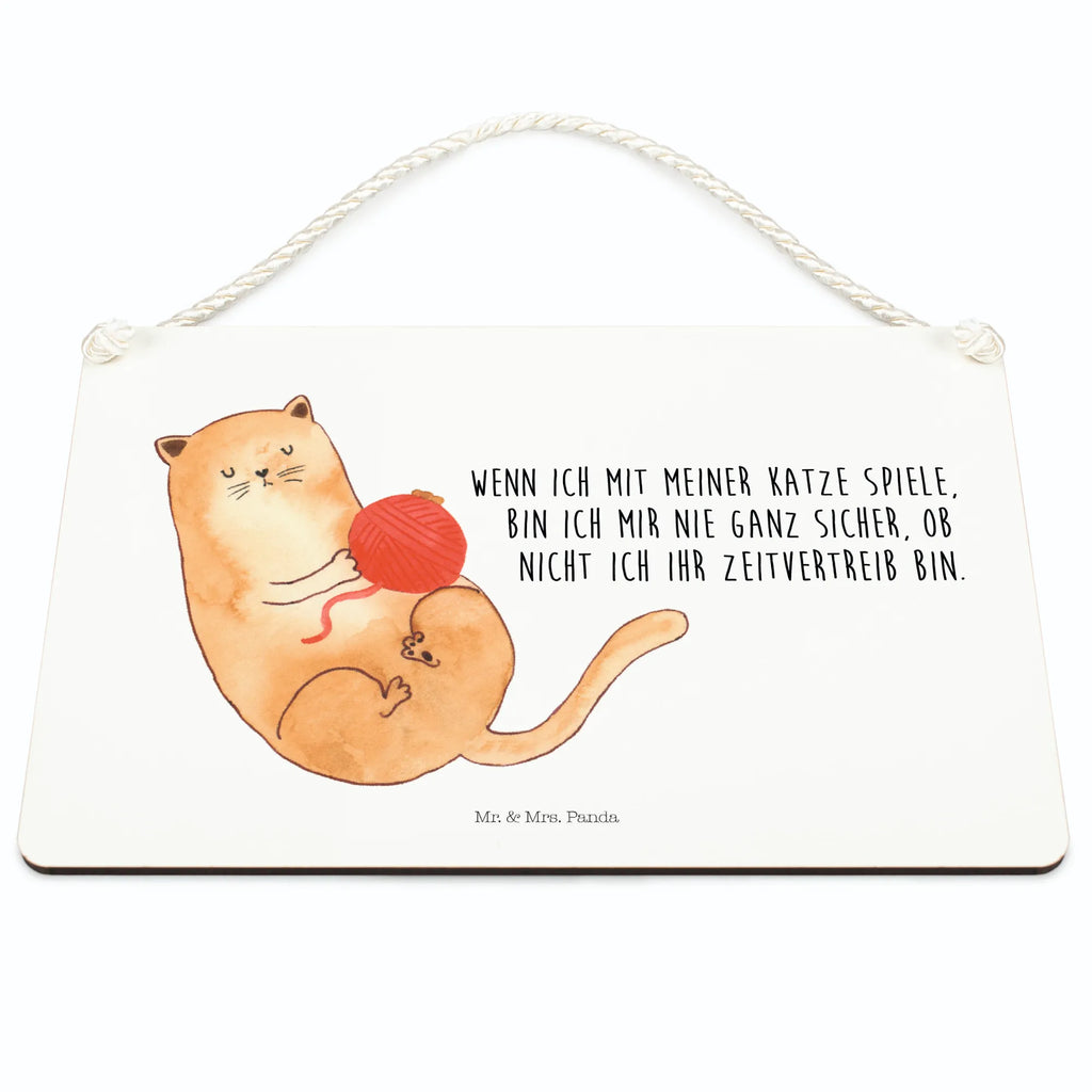 Decorative sign Cat Wool cat, tomcat, kitty, meow, kitten, housecat, mama cat, love cats, cat image, cat fan, cat lover, cat fancier, cat decoration, gift for cat lover, cat owner, funny cats, cat sayings, cat motto, funny cat gifts, fan merchandise, cat stuff, animal lover, ball of wool, play, wool, playful, pussy, pet, cats, Cats