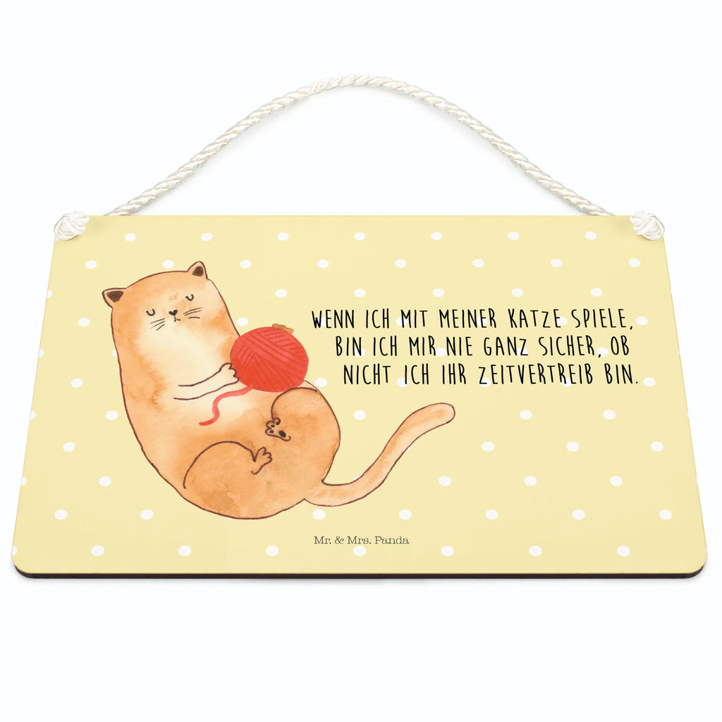 Decorative sign Cat Wool cat, tomcat, kitty, meow, kitten, housecat, mama cat, love cats, cat image, cat fan, cat lover, cat fancier, cat decoration, gift for cat lover, cat owner, funny cats, cat sayings, cat motto, funny cat gifts, fan merchandise, cat stuff, animal lover, ball of wool, play, wool, playful, pussy, pet, cats, Cats