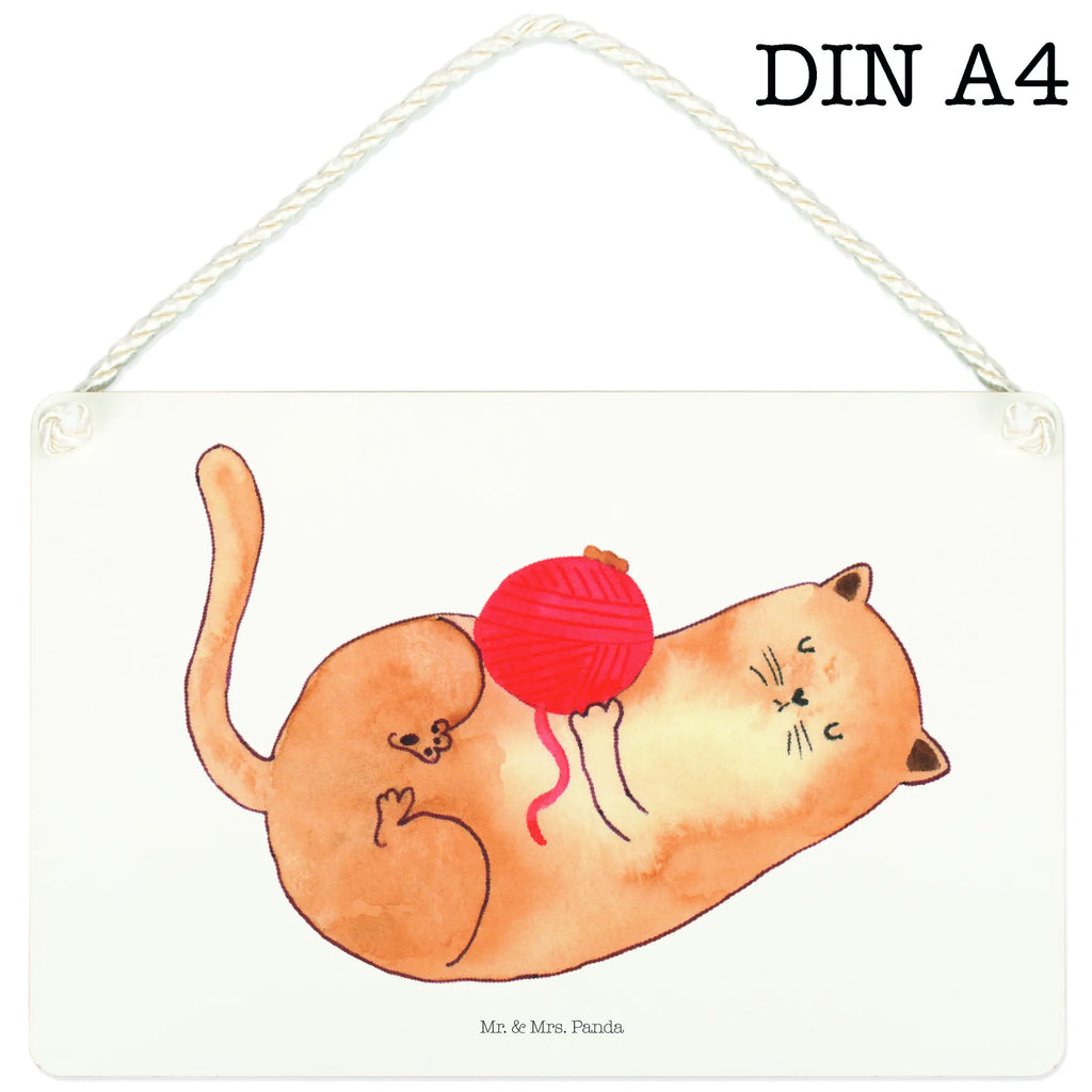 Decorative sign Cat Wool cat, tomcat, kitty, meow, kitten, housecat, mama cat, love cats, cat image, cat fan, cat lover, cat fancier, cat decoration, gift for cat lover, cat owner, funny cats, cat sayings, cat motto, funny cat gifts, fan merchandise, cat stuff, animal lover, ball of wool, play, wool, playful, pussy, pet, cats, Cats