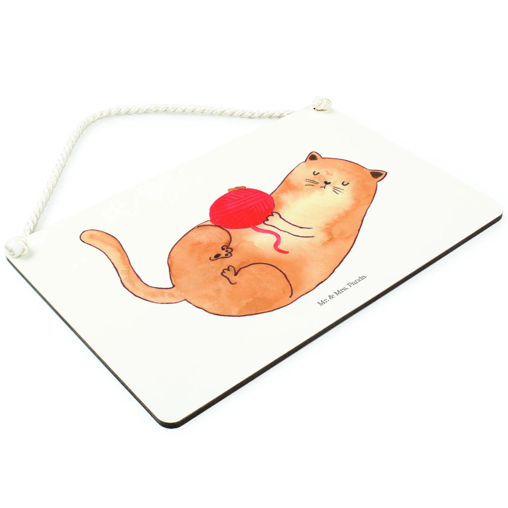 Decorative sign Cat Wool cat, tomcat, kitty, meow, kitten, housecat, mama cat, love cats, cat image, cat fan, cat lover, cat fancier, cat decoration, gift for cat lover, cat owner, funny cats, cat sayings, cat motto, funny cat gifts, fan merchandise, cat stuff, animal lover, ball of wool, play, wool, playful, pussy, pet, cats, Cats