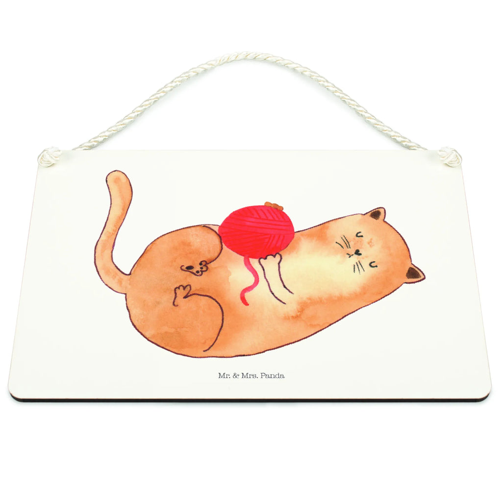 Decorative sign Cat Wool cat, tomcat, kitty, meow, kitten, housecat, mama cat, love cats, cat image, cat fan, cat lover, cat fancier, cat decoration, gift for cat lover, cat owner, funny cats, cat sayings, cat motto, funny cat gifts, fan merchandise, cat stuff, animal lover, ball of wool, play, wool, playful, pussy, pet, cats, Cats